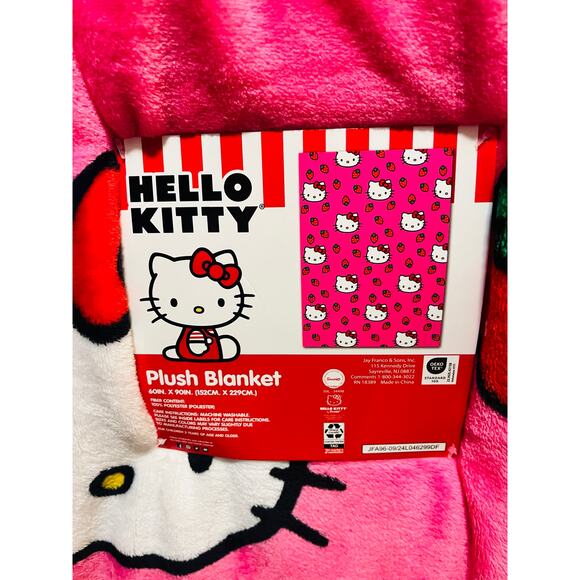 Hello Kitty storage bin Easter bundle 60 x 90 strawberry soft throw - Picture 5 of 13